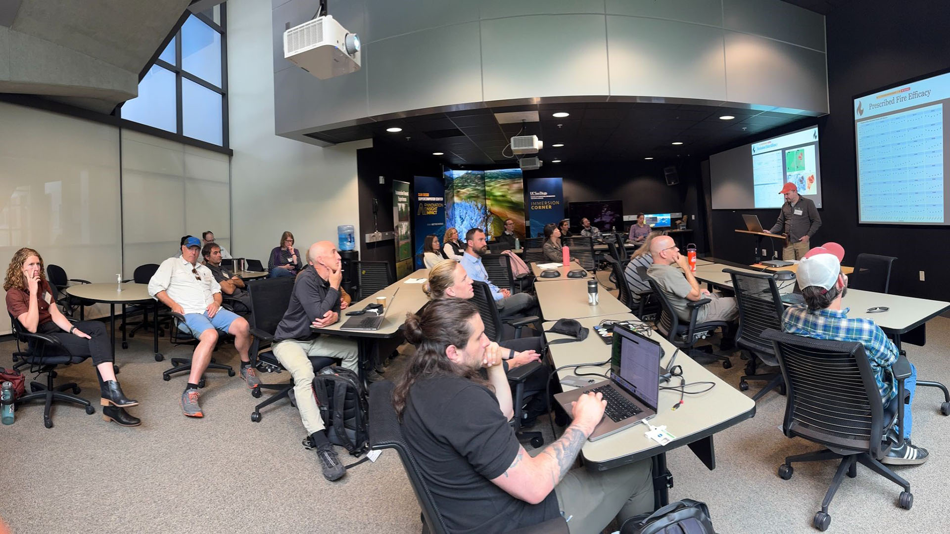 Experts across disciplines in wildfire and land management convened a working group in the SDSC Synthesis Center