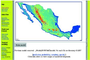 Figure 1. Biodiversity Species Workshop interface.