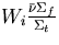 $W_i {{{
 \bar \nu {\Sigma_f}} \over{ {\Sigma_t}}}}
$